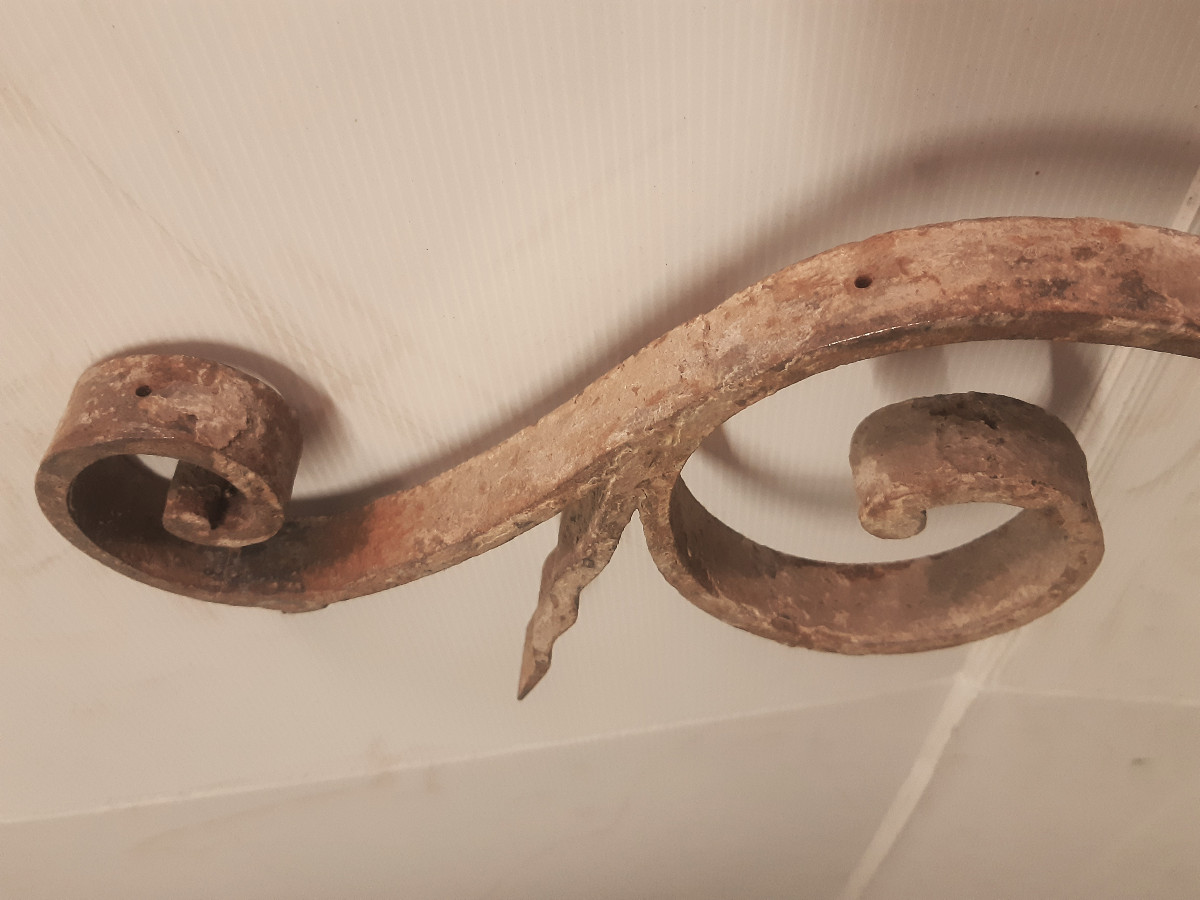 Potence Applique Porte-enseigne Luminaire Fer Forgé Style LXV-photo-7