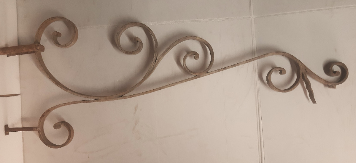 Potence Applique Porte-enseigne Luminaire Fer Forgé Style LXV-photo-8