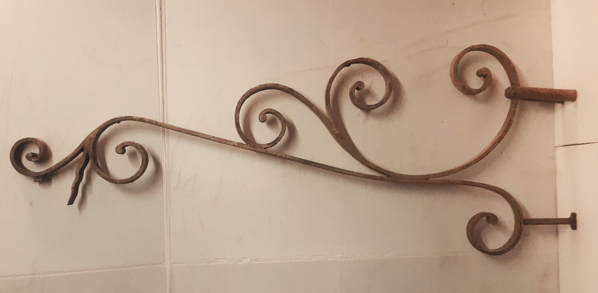 Potence Applique Porte-enseigne Luminaire Fer Forgé Style LXV