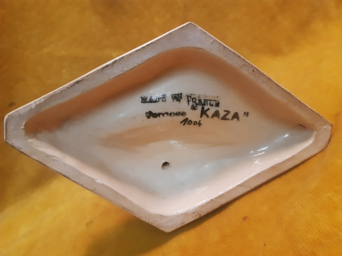 Céramique Craquelée Art Déco  1930 Lièvre KAZA Edit par Gabriel BEAUVAIS Sculpteur (XIX-XX) -photo-3