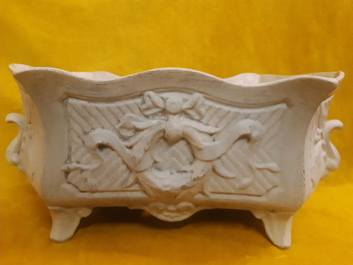 Jardinière Fonte Style LXVI Patinée Ancienne Extérieur Intérieur