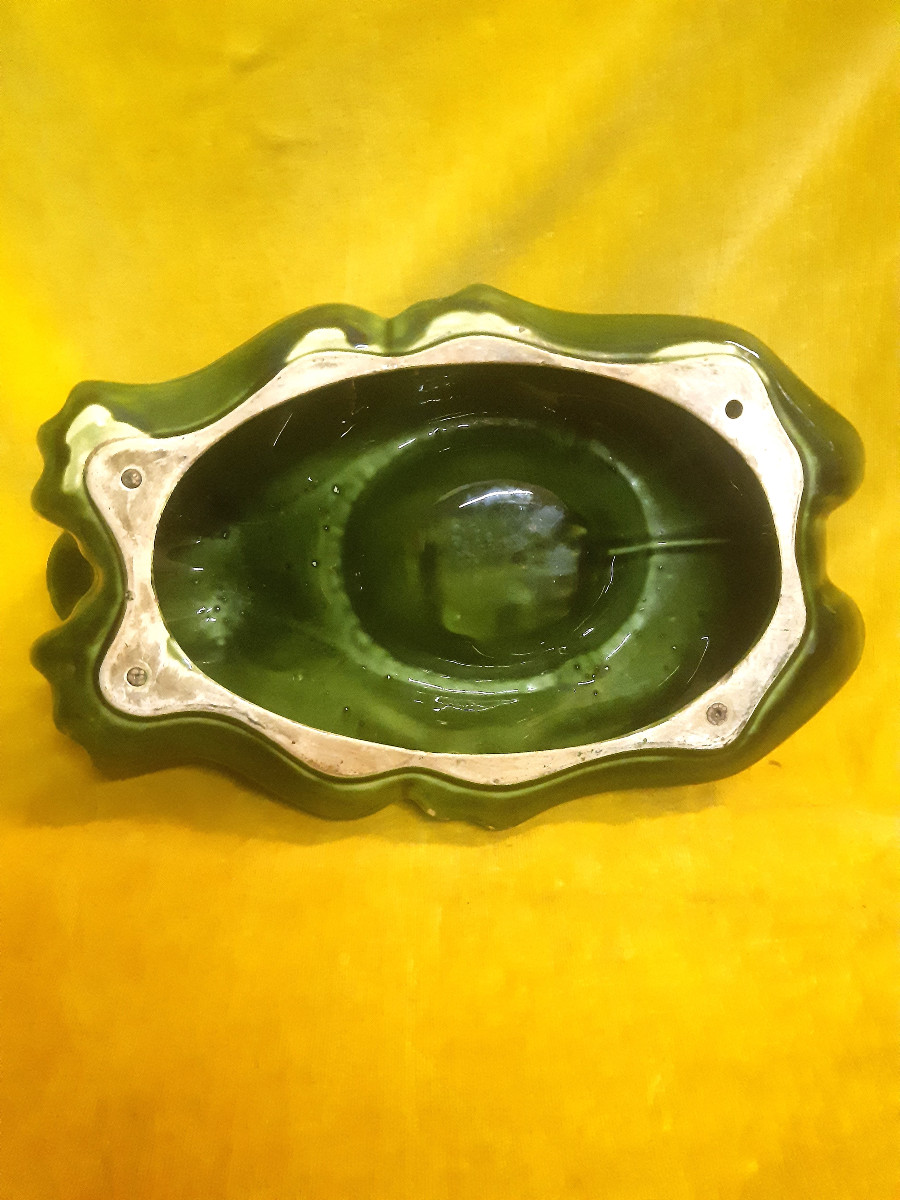 Grande Grenouille Cendrier Pub Bar Comptoir L’Héritier Guyot Dijon Mascotte Vintage  Années 60-photo-8