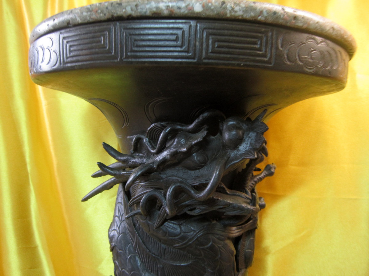 Very Large Bronze Vase Selette Imperial Japan Meiji 19th-photo-4
