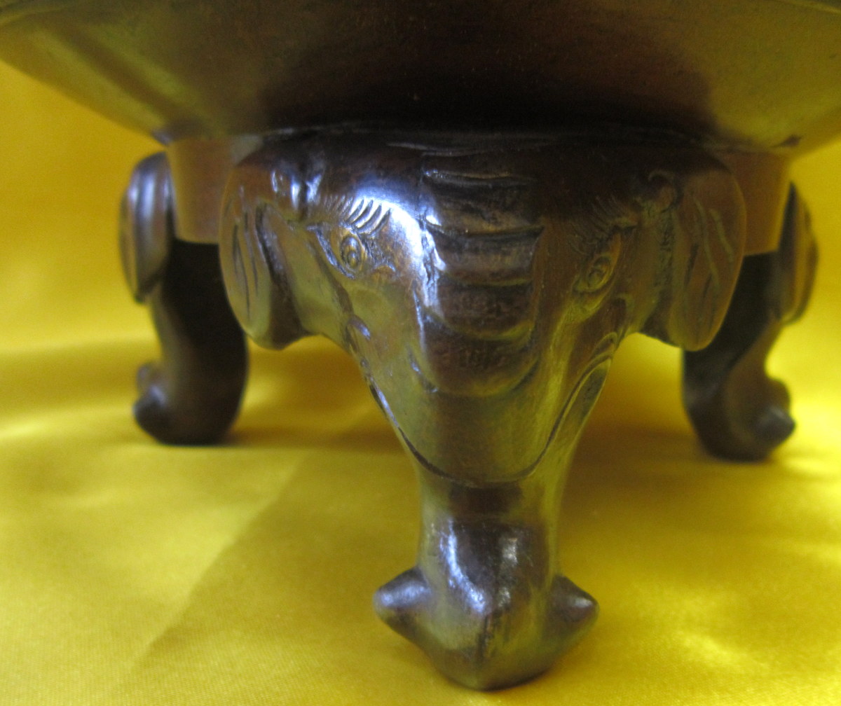 Vase Bronze Tripod Imperial Japan Meiji 19th-photo-4