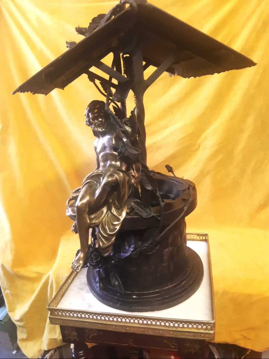Ironwork Masterpiece Bronze Vulcain Jacques Caffieri (1678-1755)-photo-1