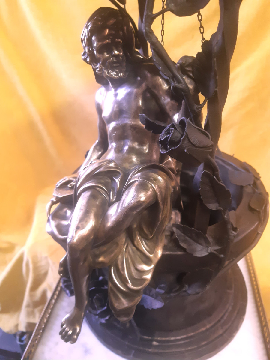 Ironwork Masterpiece Bronze Vulcain Jacques Caffieri (1678-1755)-photo-2