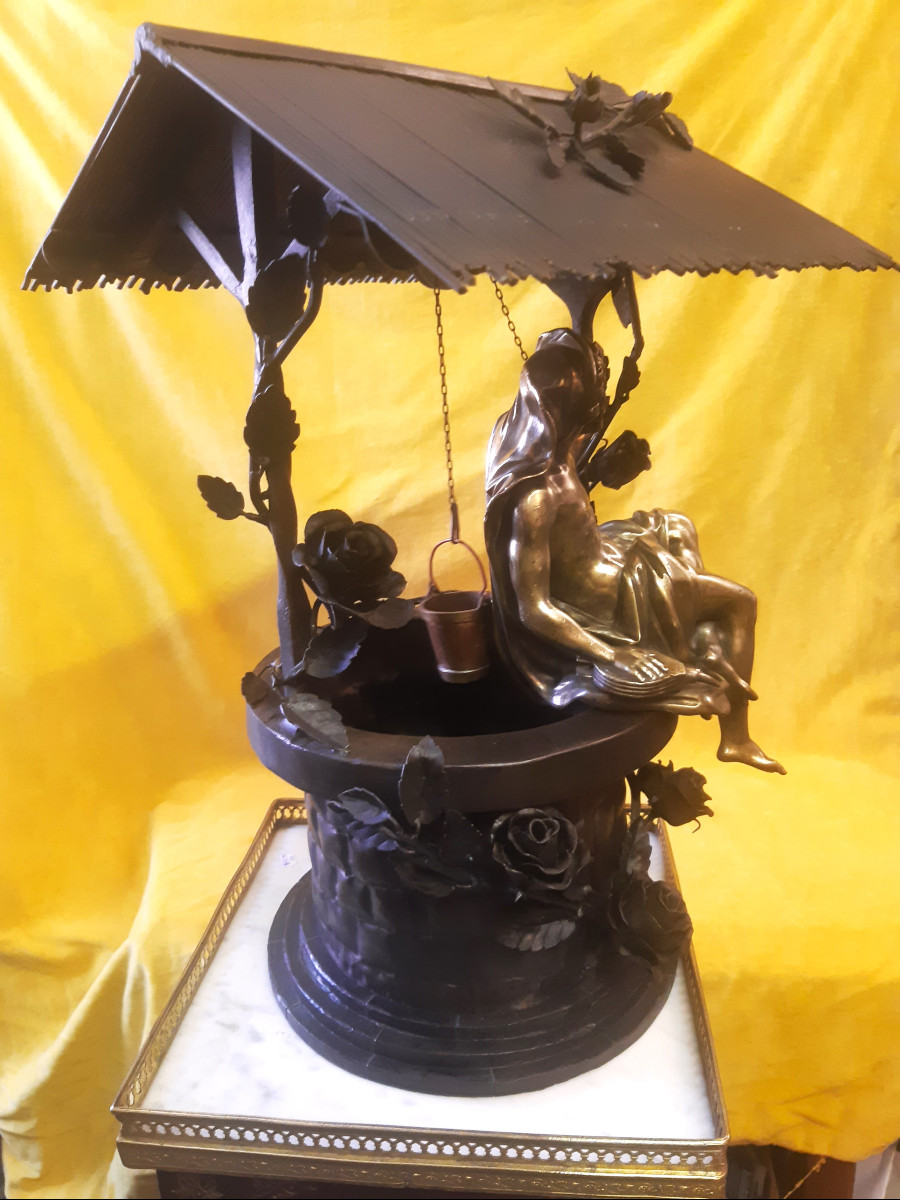Ironwork Masterpiece Bronze Vulcain Jacques Caffieri (1678-1755)-photo-4