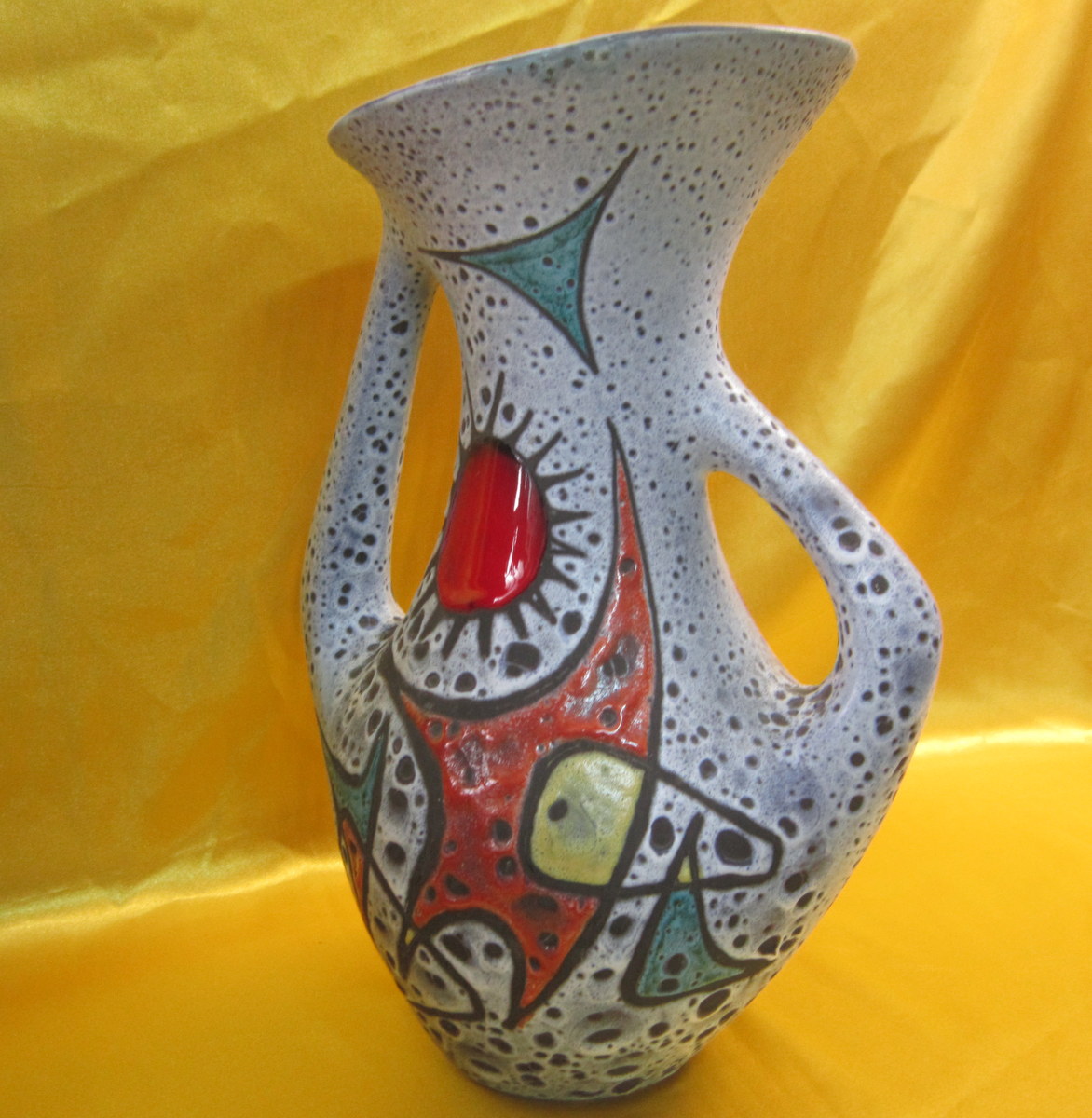 Vase Vallauris "Etoiles Lunes Et Soleil " Marius Bessone -photo-2
