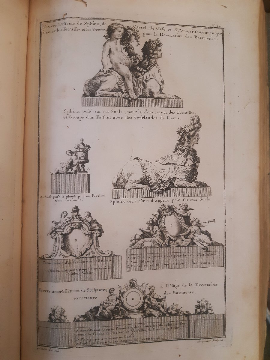 Livre Règle des 5 Ordres d’Architecture Jacques BAROZZIO  DE VIGNOLE 1767 Michel-Ange,Vitruve..-photo-1
