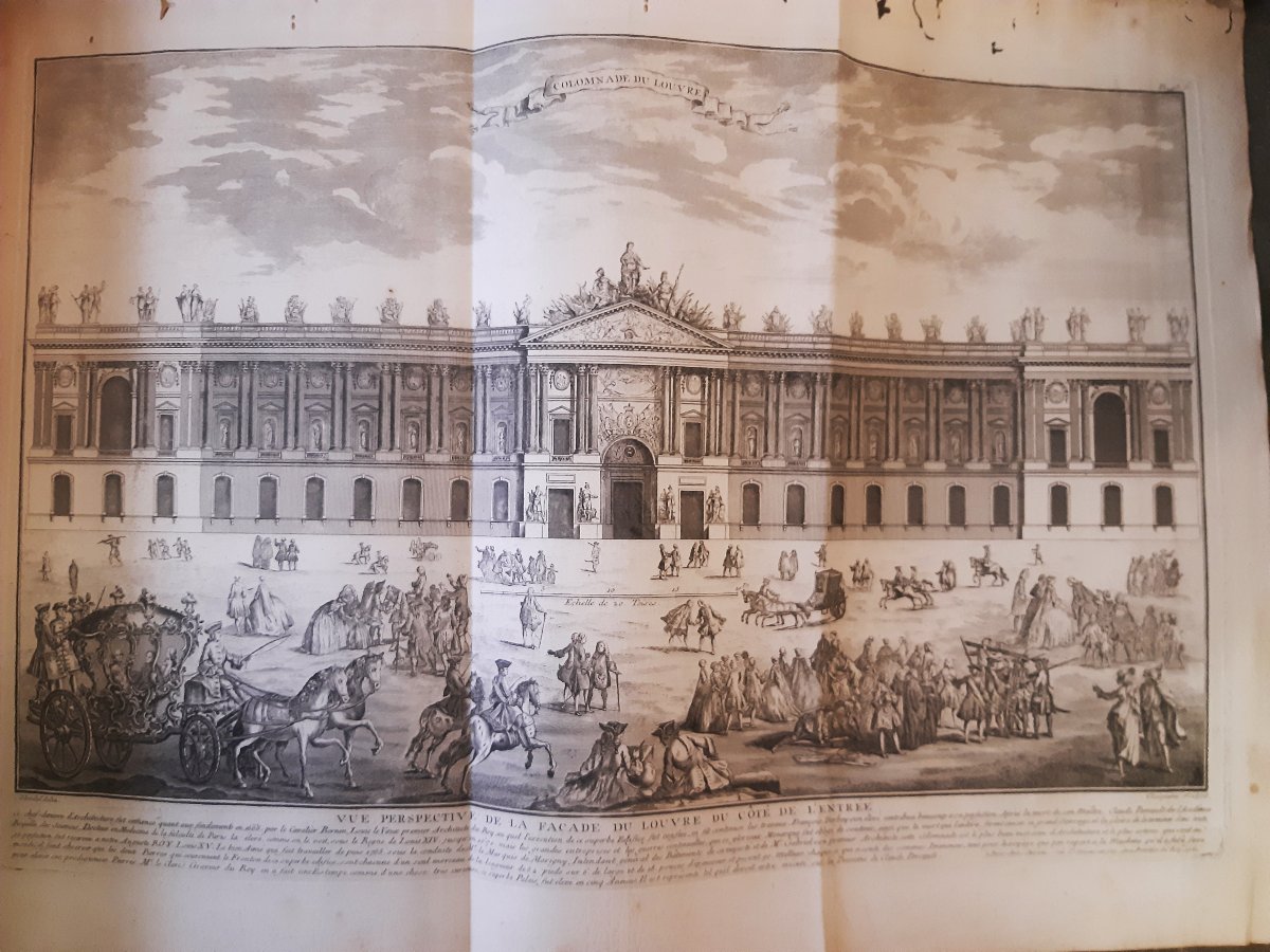 Livre Règle des 5 Ordres d’Architecture Jacques BAROZZIO  DE VIGNOLE 1767 Michel-Ange,Vitruve..-photo-2