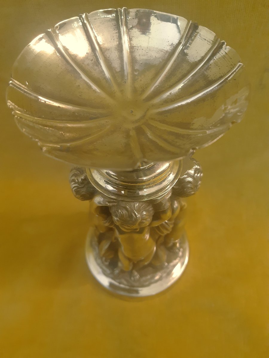 Round Table Centerpiece With Putties, Cherubs, And Dolphins By St. Clodion, Bronze And Gilded Brass, 18th Century-photo-5