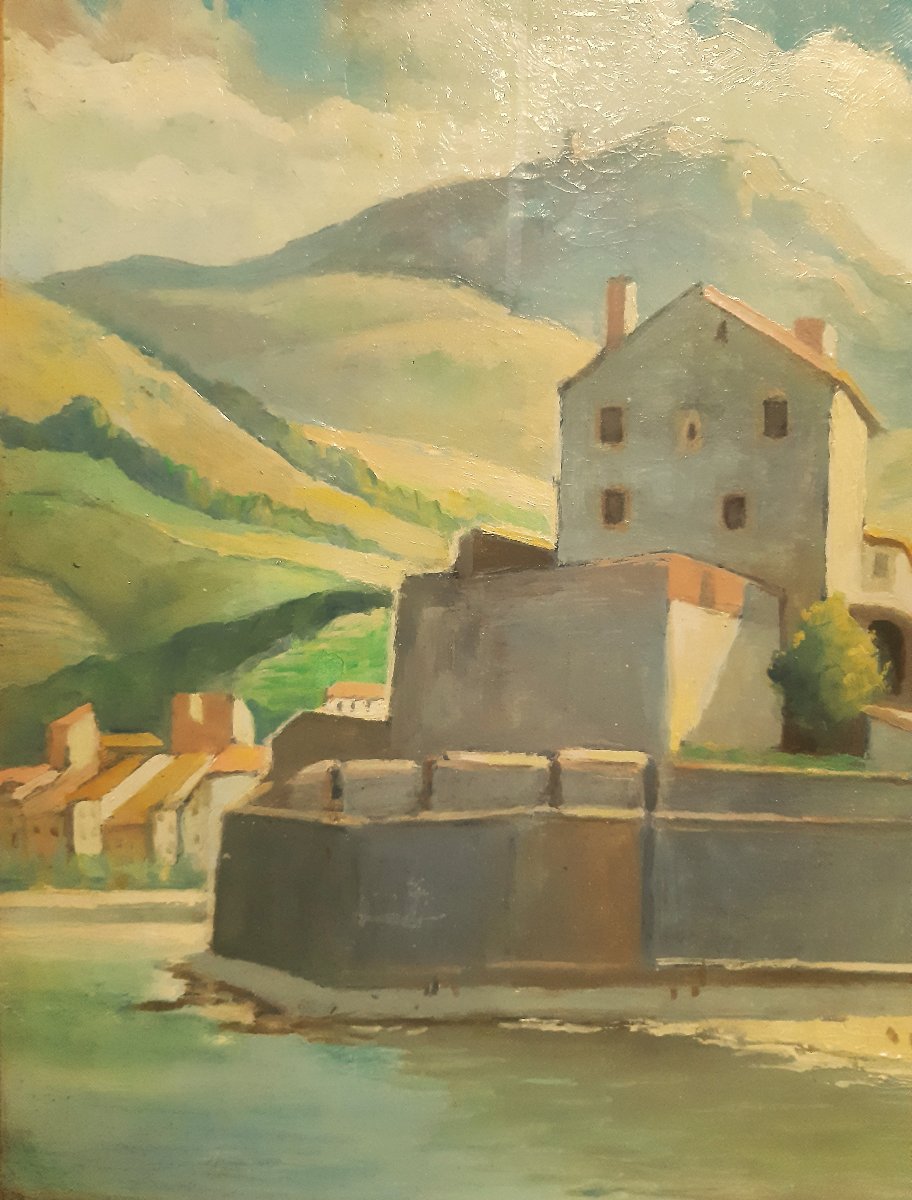 Post-impressionist Seascape: Collioure, "the City Of Painters"—château Royales And The Port By R. Pavard -photo-4