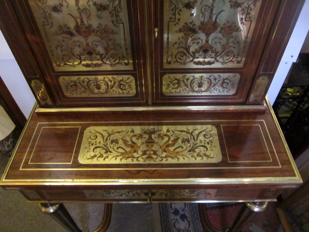 Bureau Bonheur Du Jour Secretaire Napoleon III Style Lxiv Boulle-photo-2