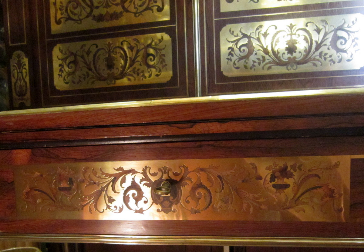 Bureau Bonheur Du Jour Secretaire Napoleon III Style Lxiv Boulle-photo-7