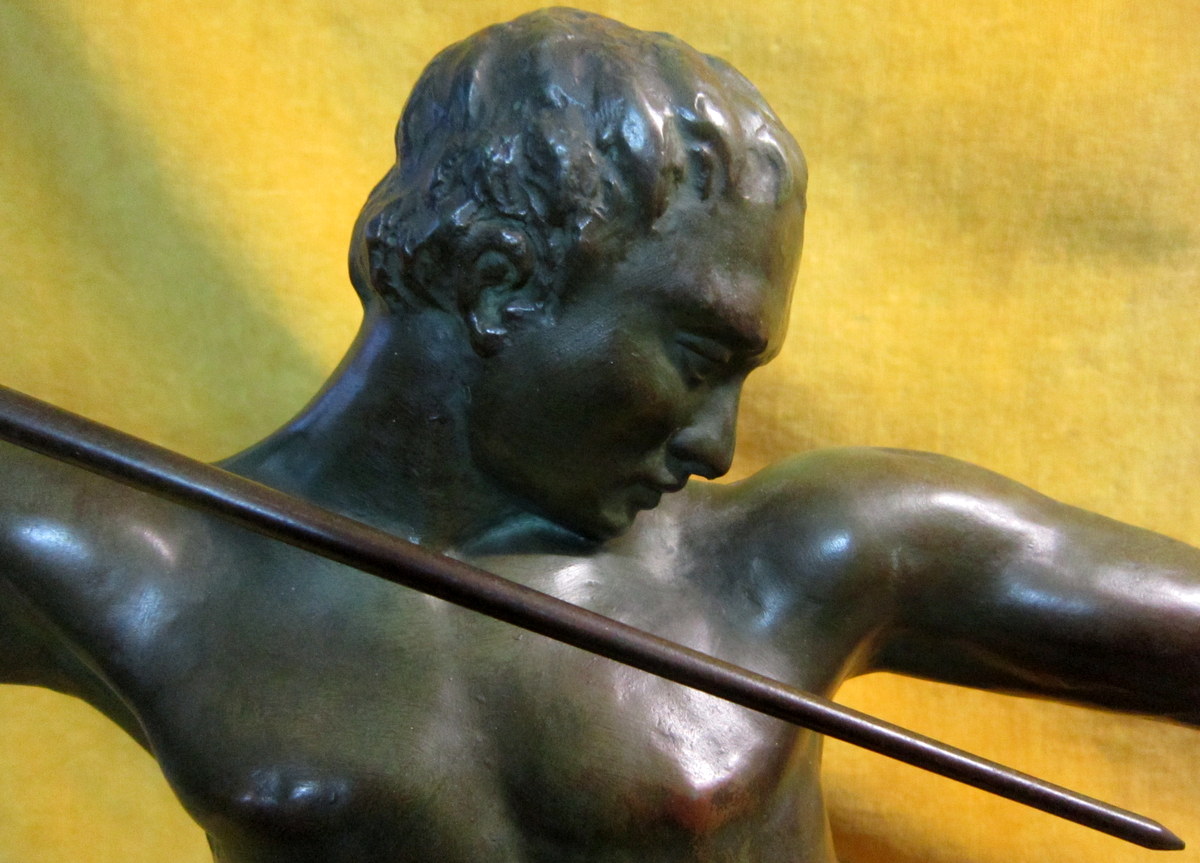 Sculpture Atlete Launcher Javelin Art Deco 30-50-photo-2