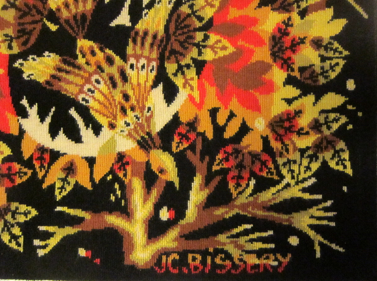 Tapisserie Aubusson "Aurore" J.C.Bissery Vintage 60-70-photo-3
