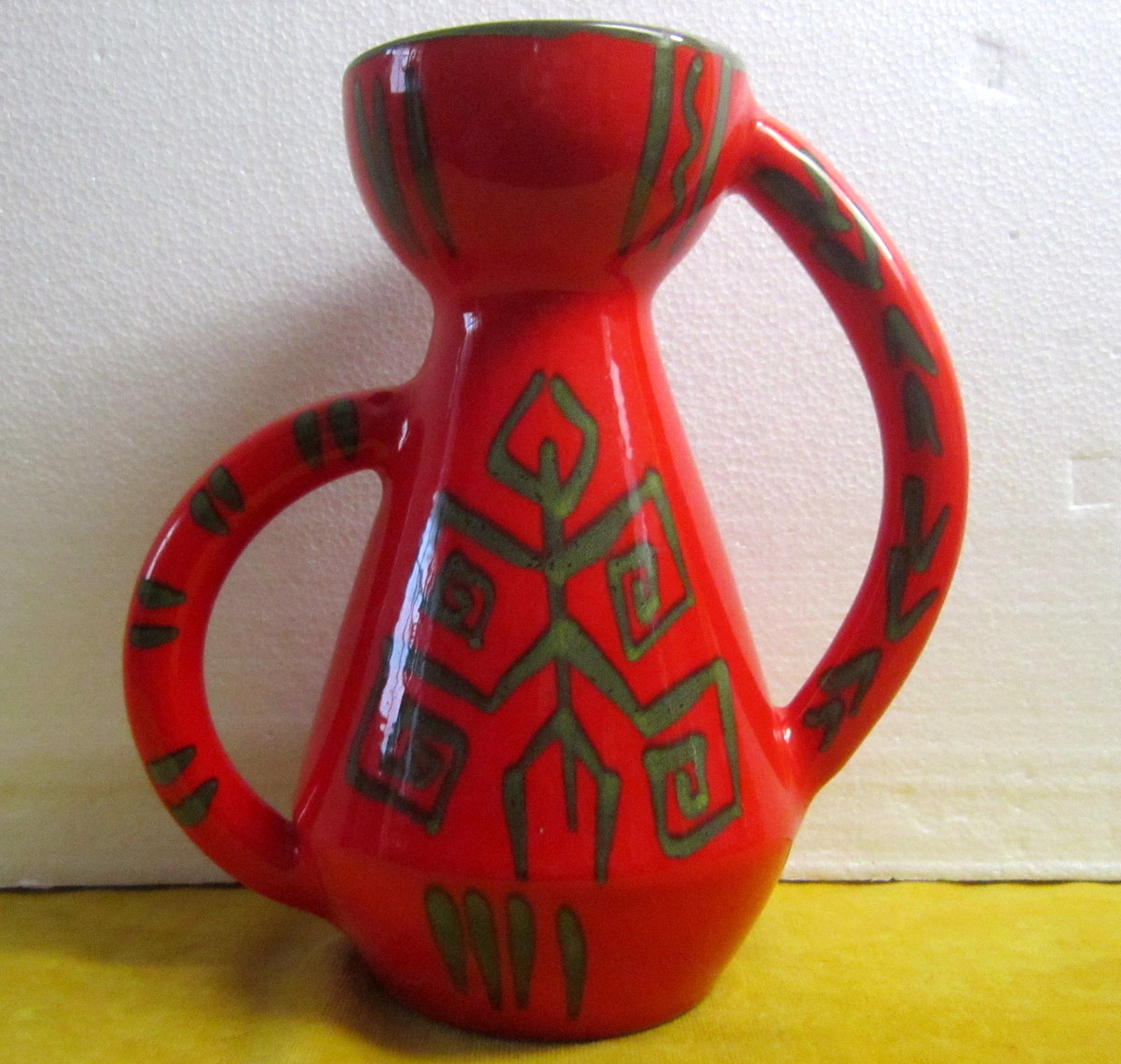 Large Vase Bg Vallauris "africanist" Vintage 50-60