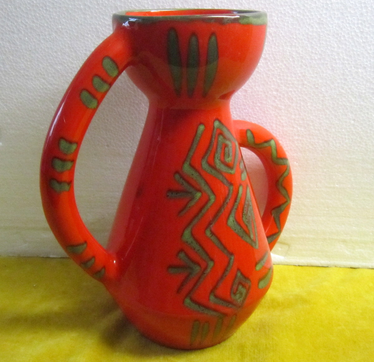 Large Vase Bg Vallauris "africanist" Vintage 50-60-photo-3