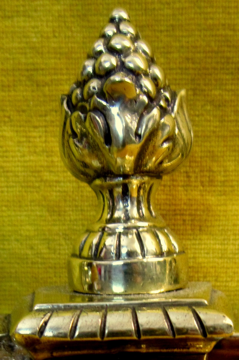 Devant De Cheminée Barre De Foyer Réglable Griffons Ailés Bronze Empire -photo-5