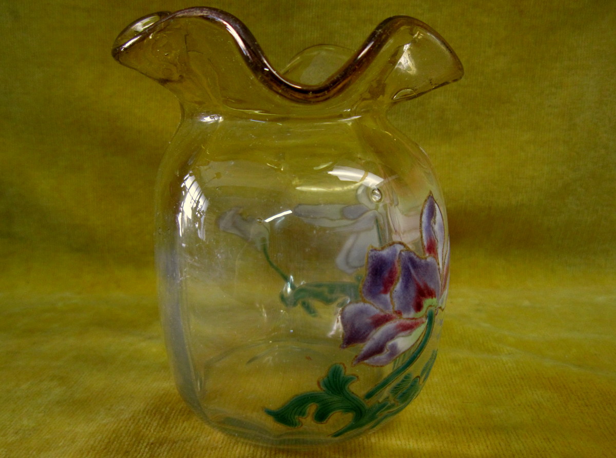 Art Nouveau Enameled Vase St Legras Monjoye Expo Paris 1900-photo-4