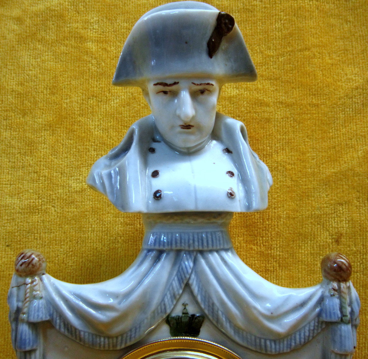 NAPOLEON 1er Empereur Pendulette Porcelaine   -photo-2