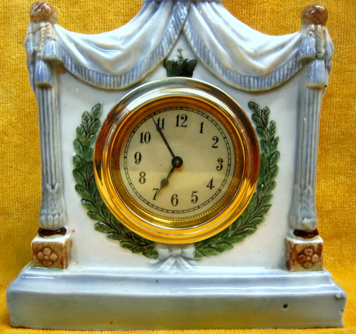 Porcelain Clock Napoleon 1st Emperor-photo-3