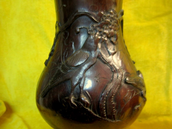 Large Lamps Bronze Vases Japan Imperial Meiji 19th Napoleon III-photo-7
