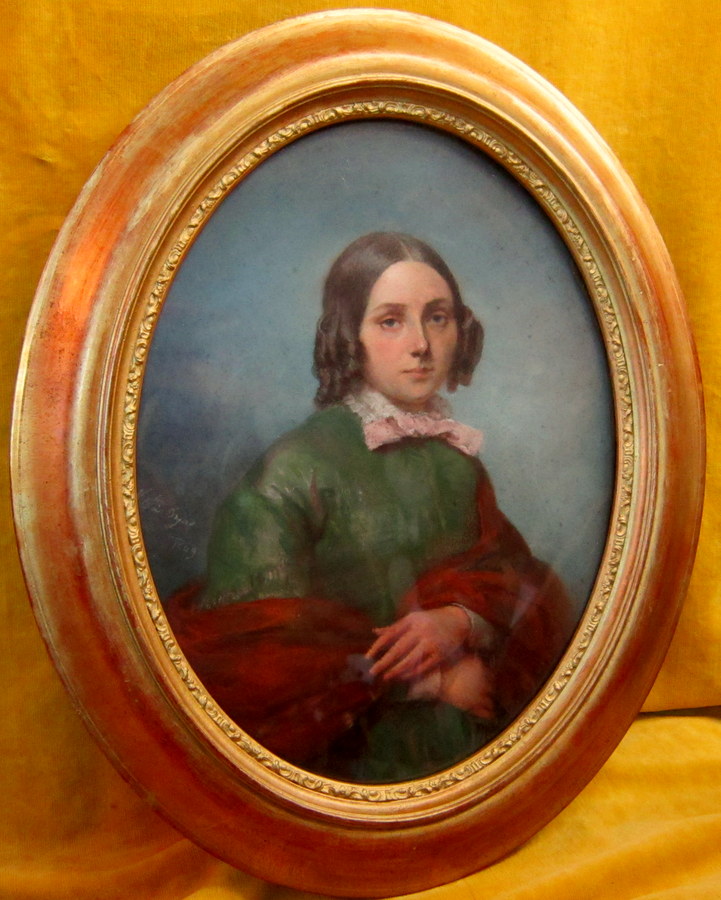 Portrait Pastel Very Good Family Girl 1849-photo-2