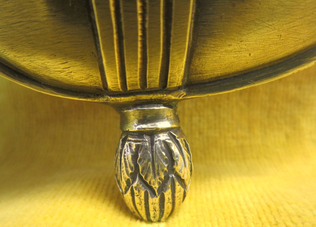 Grand Bénitier Bronze Angelots Et Croix St Lxv Fin 18 Début 19éme-photo-5