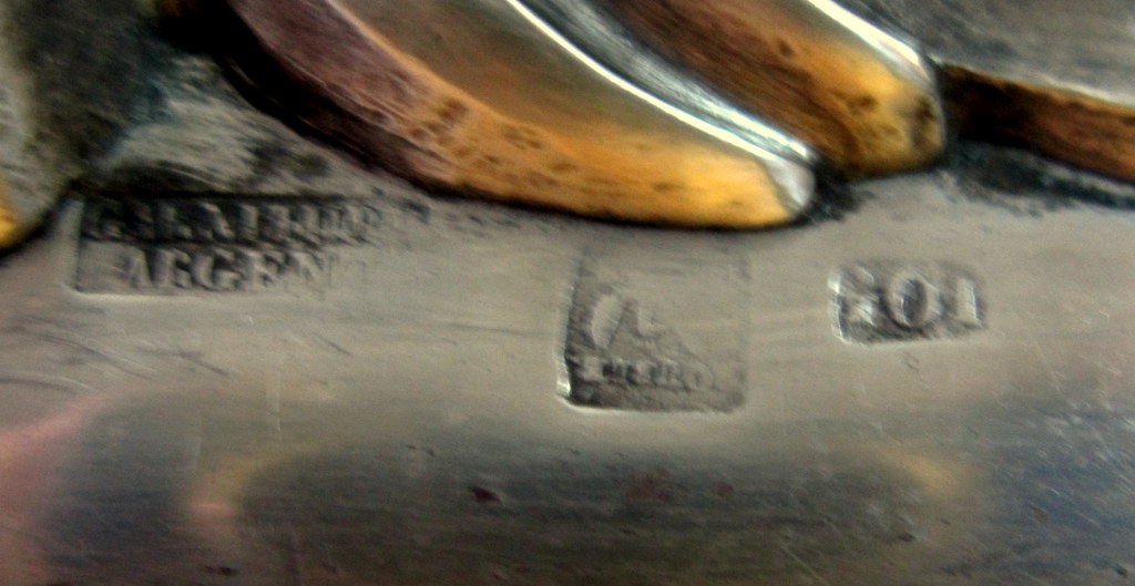 Grand Plateau De Service Gravé Et Haut Relief St Lxv Napoléon III-photo-2