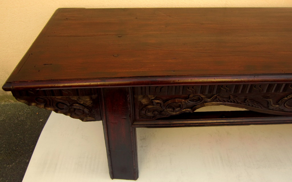 Large Chinese Low Console Late 19th Early 20th-photo-4