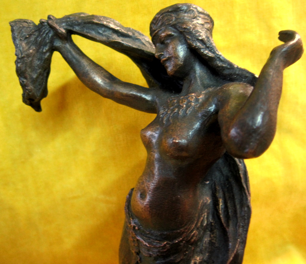 Danseuse Orientale égyptienne Bronze J.PLOQUIN (1860-?)