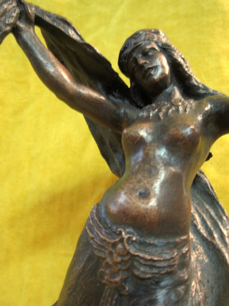 Danseuse Orientale égyptienne Bronze J.PLOQUIN (1860-?)-photo-3