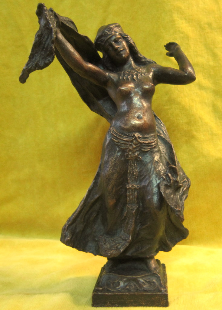 Danseuse Orientale égyptienne Bronze J.PLOQUIN (1860-?)-photo-4