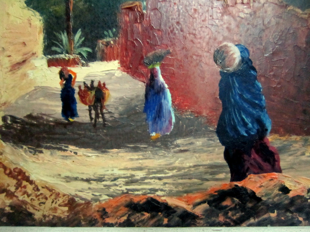 Peinture Orientaliste Afrique Du Nord Emile JANTET 1950-60-photo-4