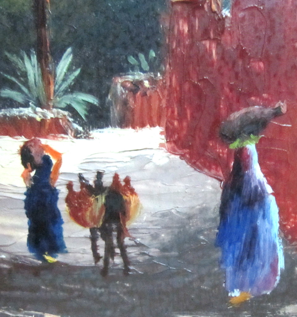 Peinture Orientaliste Afrique Du Nord Emile JANTET 1950-60-photo-3