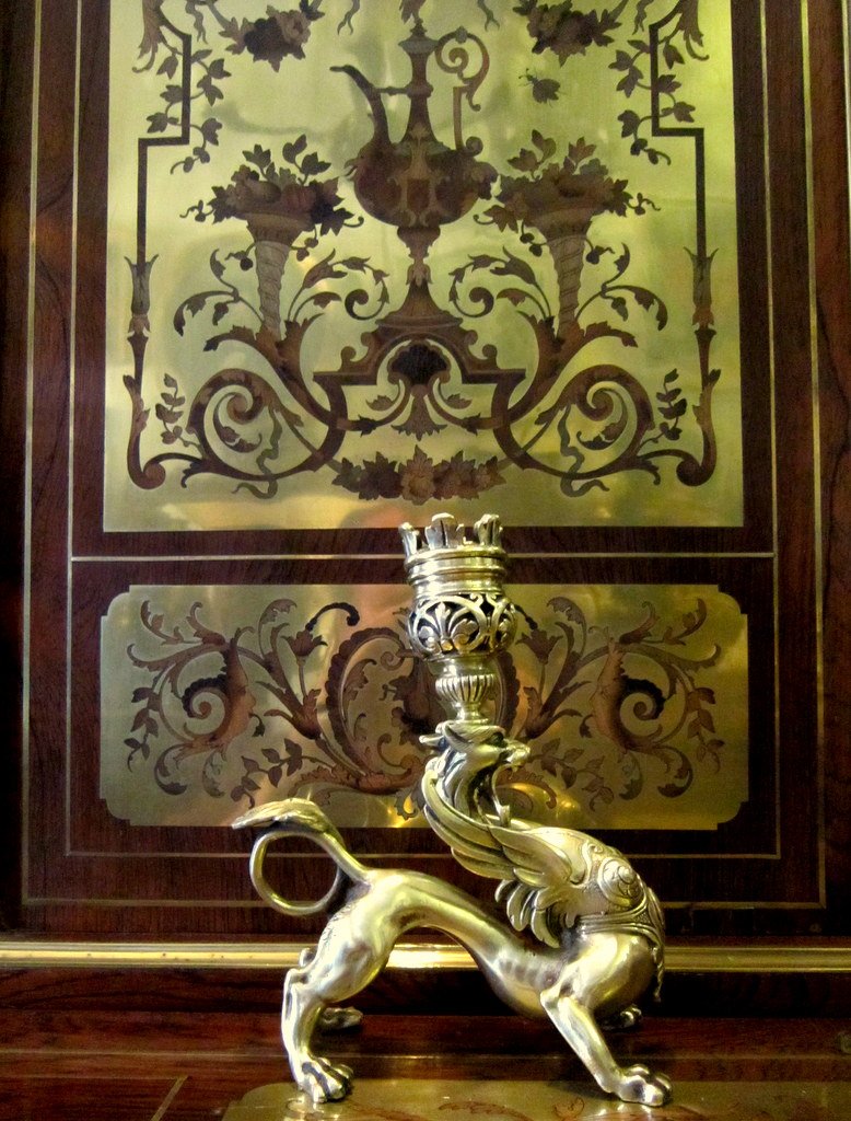 Candlestick Griffon Dragon Bronze St Renaissance Napoleon III 19th-photo-8
