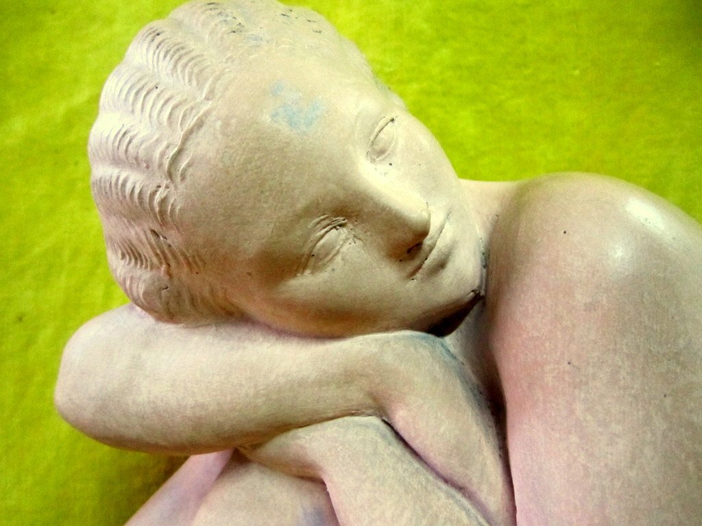 Terra Cotta Naked Feminine Art Deco 30 Neoclassical School Sculpture Amedeo Gennarelli (1881-1945)-photo-3
