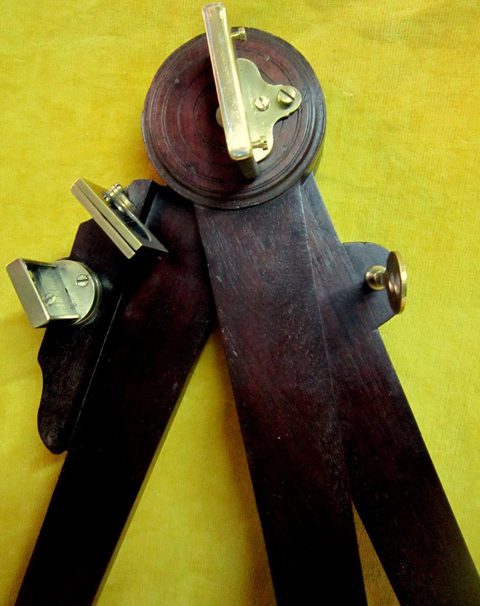 Grand Octant De Marine Acajou Laiton Ivoire Angleterre XVIIIéme                                -photo-2