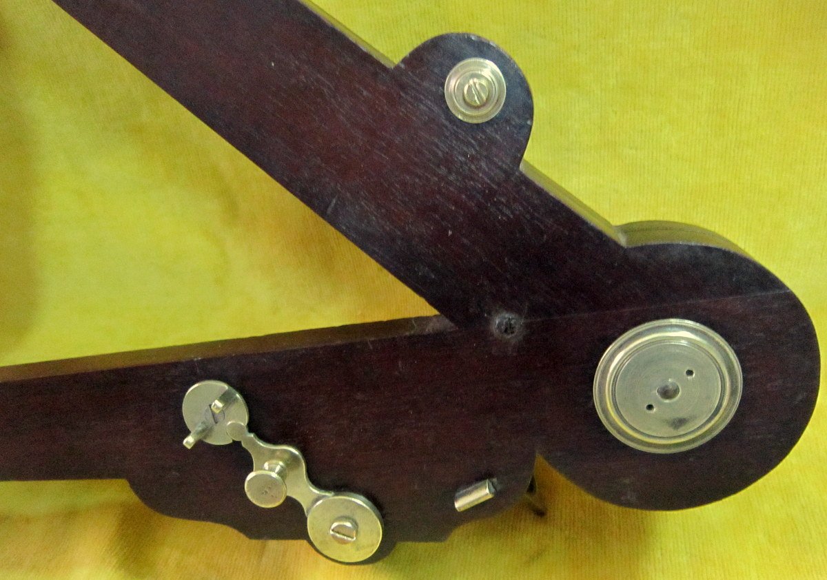 Grand Octant De Marine Acajou Laiton Ivoire Angleterre XVIIIéme                                -photo-8