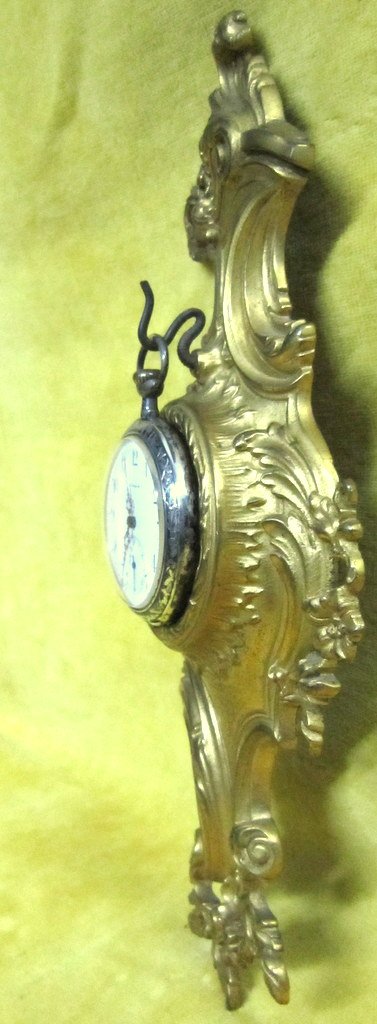 Porte Watch Bronze Gilt St Lxv Rocaille Napoleon III 19th-photo-7