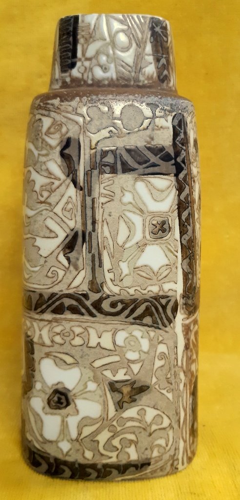 Scandinavian Ceramic Bouquetiere Bottle Vase `` Baca '' 1964 From Nils Thorsson (1898-1977)-photo-3