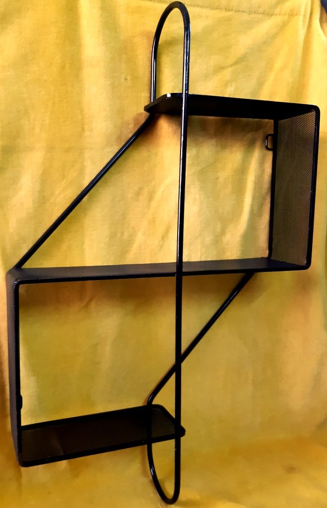 `` Treble Clef '' Shelf In Perforated Metal 1955 Vintage Mathieu Mategot (1910-2001)-photo-2