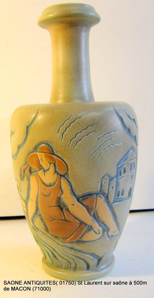 Vase De Mougin Nancy A. Legrand Art Deco 30