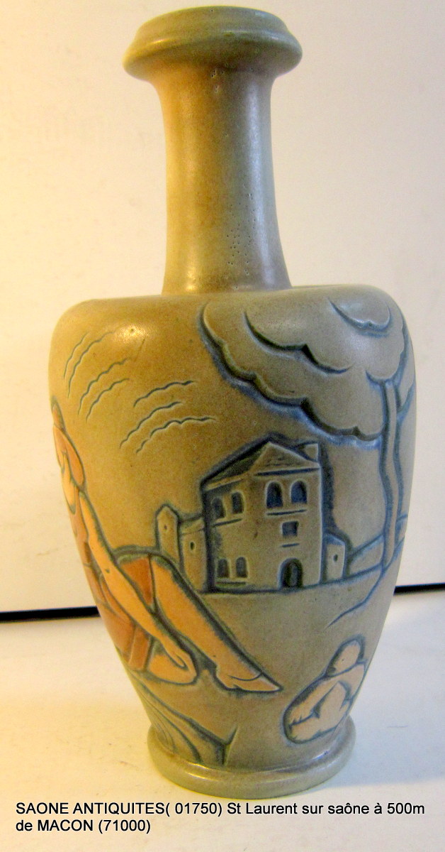 Vase De Mougin Nancy A. Legrand Art Deco 30-photo-2