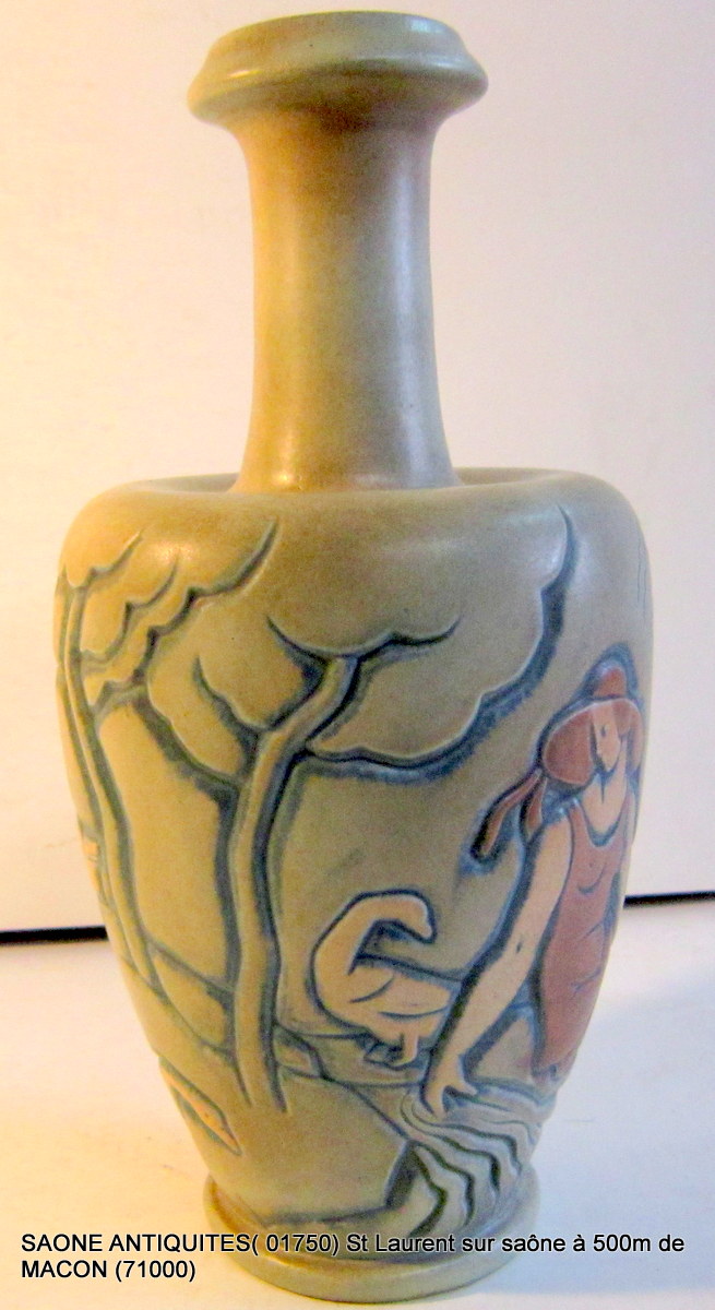 Vase De Mougin Nancy A. Legrand Art Deco 30-photo-3