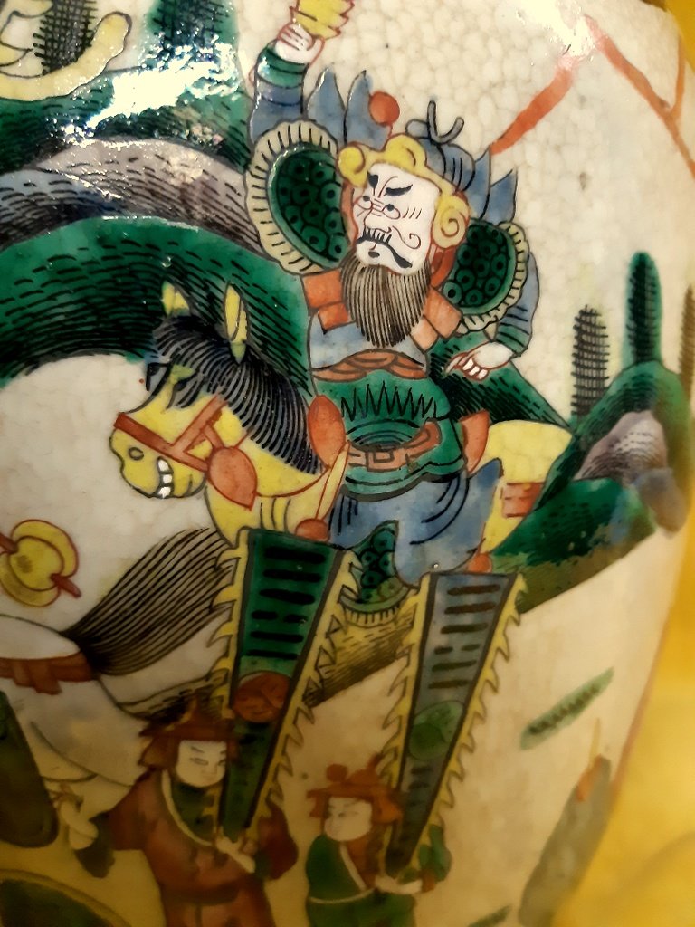 Grand Vase (44 cm) Porcelaine Chinoise De Nankin  époque Impériale Dynastie Qing (1636-1912)           -photo-6