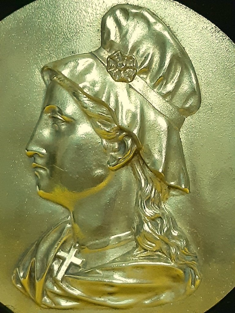 Paire De Grand Médaillon Plaque L’alsace Et La Lorraine  Bronze Doré Après L’annexion De 1871-photo-7