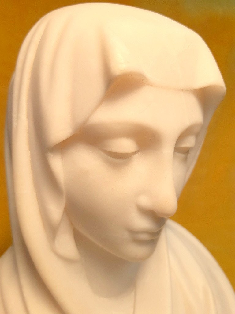 Buste Sculpture Madone Vierge Marie D’après Donatello  Italie -photo-2