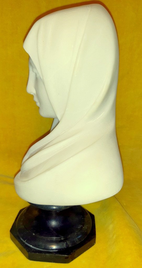 Buste Sculpture Madone Vierge Marie D’après Donatello  Italie -photo-6